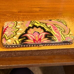 Target Floral Paisley Eyeglass Case in Pink, Green, Black
